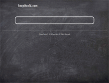 Tablet Screenshot of keepitcold.com